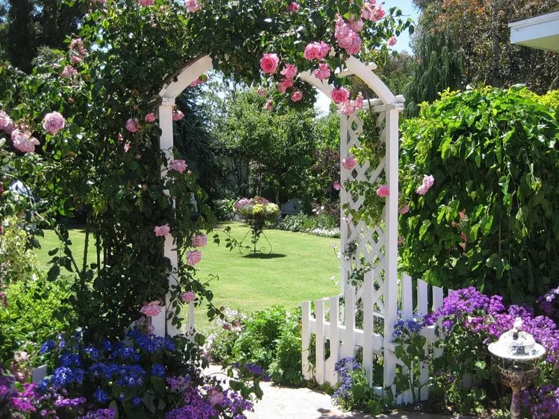 Деревянная арка для сада своими руками