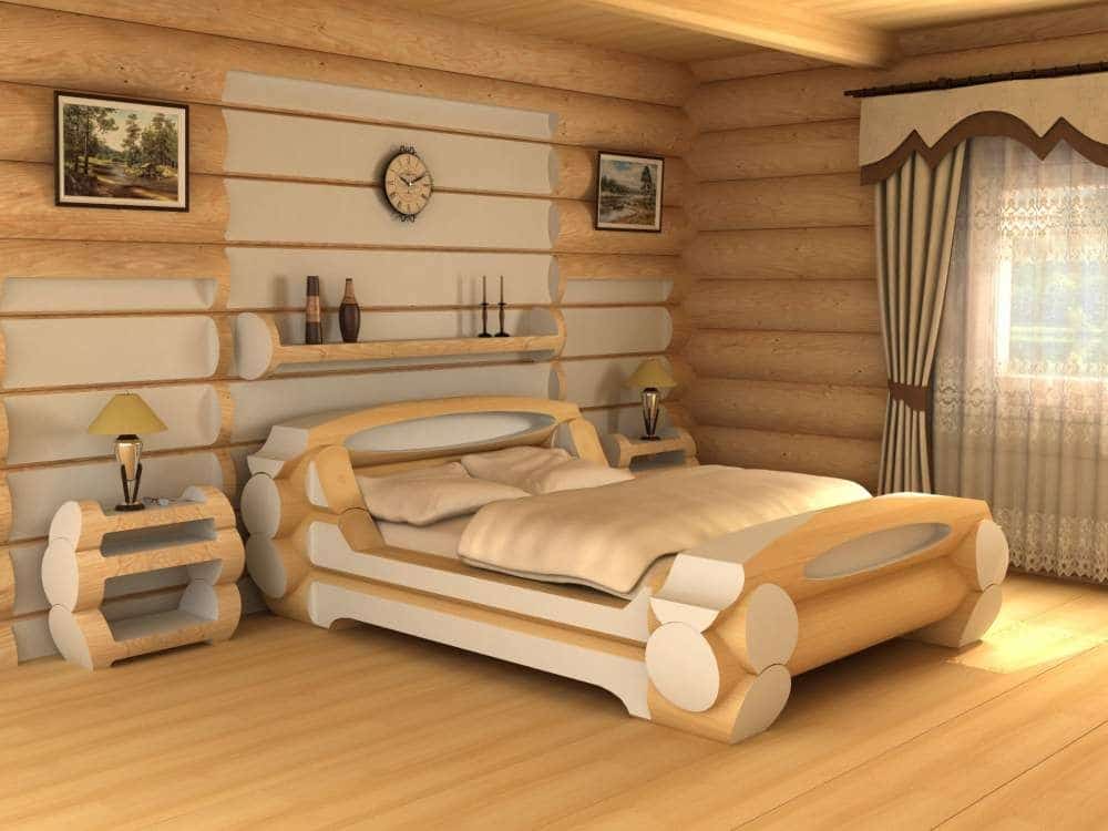 Деревянная кровать из досок своими руками